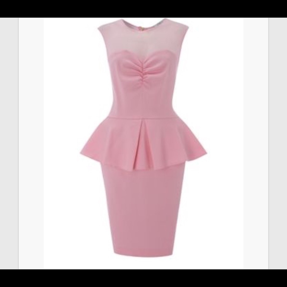 Closet Peplum Mesh Dress size 6